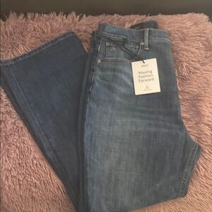 Able Blue Flare Wide Leg Jeans